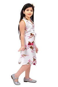 Classic Rayon Printed Dresses for Kid Girls-thumb3