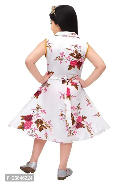 Classic Rayon Printed Dresses for Kid Girls-thumb3