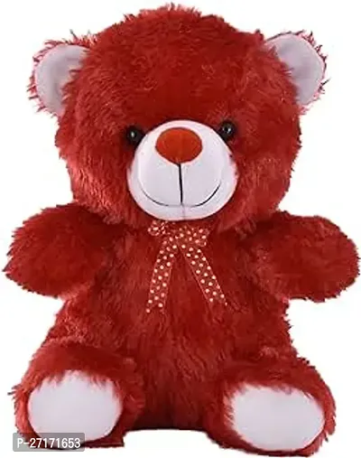 Stylish Teddy Bear 30 Cm Sitting Red