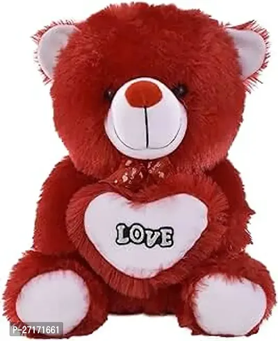 Stylish Teddy Bear 30 Cm Sitting Red With Heart