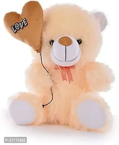 Stylish Teddy Bear 30 Cm Sitting Butter With Balloon, Soft Toys, Sweet Expression, Red Color Teddy Bear For Unisex