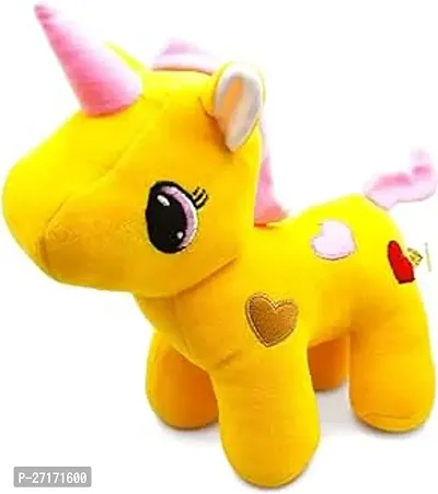 Stylish Toys Polyester Golden Hub Unicorn 30 Cm Standing Small Cute