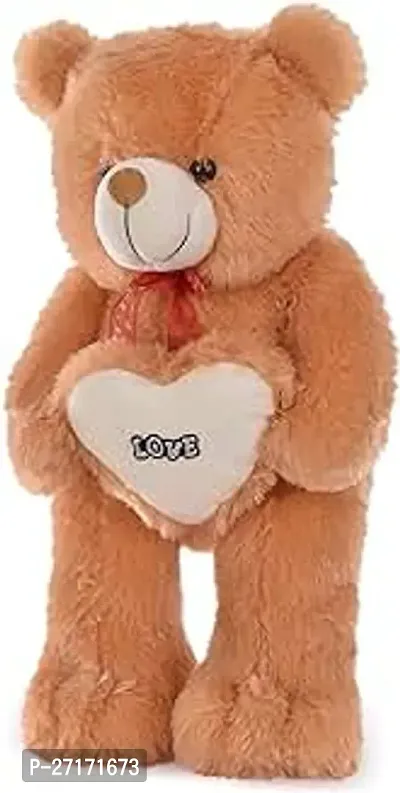 Stylish Teddy Bear 60 Cm Standing Diffrent With Heart Brown