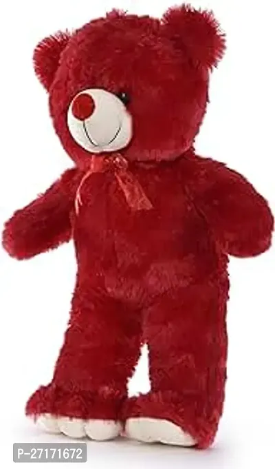 Stylish Teddy Bear 60 Cm Standing Diffrent Red