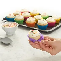 Combo Of 8 Pieces Measuring Cups  Spoon  6 Pieces Of Cupcake Mould-thumb1