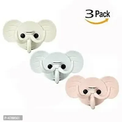 Pack of  3 ELEPHANT  SHAPE HOOK-thumb0