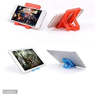 PACK OF 4 Mobile Holder Stand - Adjustable 4 Steps Foldable - for Universal Mobile-thumb0