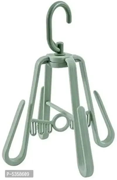 (Pack of 2) Shoe Drying Hanger-Folding Hanging 4 Hook Plastic Shoe Drying Hanger