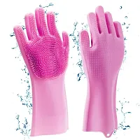 Toilet Brush with silicone hand gloves-thumb4