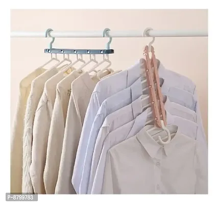 BUY1GET 1FREE 5IN1 Magic Shirt Hanger for Clothes Hanging Space Saving Cloth Organizer-thumb0
