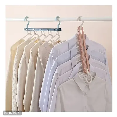 5IN1 Magic Shirt Hanger for Clothes Hanging Space Saving Cloth Organizer-thumb0