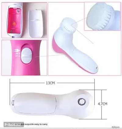 SNR 1PCS  Beauty Care 5-In-1 Smoothing Battery Powered Body and Facial Massager for Face, Eyes, White-thumb3