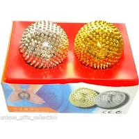 SNR 1pair Magnetic Hand Acupuncture Ball Needle Massage Relief-thumb1