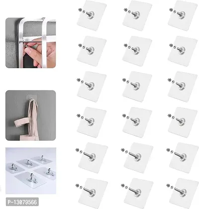 SNR ( pack of 40pcs ) NEW No Drilling Installation Hanging, Waterproof Screws Wall Hook-thumb2