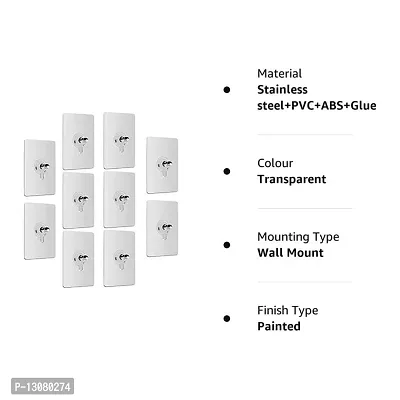 SNR ( pack of 100pcs ) NEW No Drilling Installation Hanging, Waterproof Screws Wall Hook-thumb2