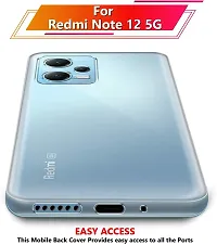 Coverblack Dual Protection Rubber Back Cover For Redmi Note 12 5GTransparent-thumb4