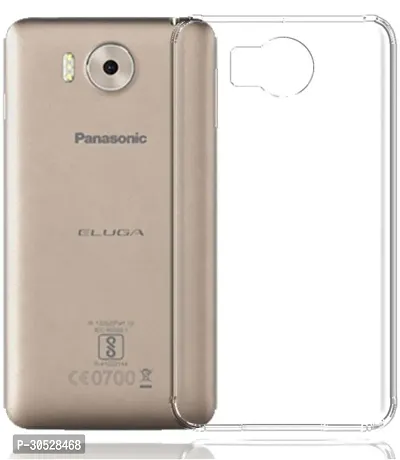 Coverblack Shock Proof Rubber Back Cover For Panasonic Eluga NoteTransparent-thumb0