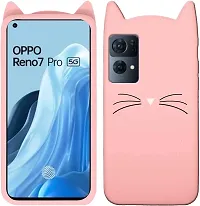 Modern Dual Protection Rubber Back Cover For Oppo Reno 7 Pro 5GBaby Pink-thumb1