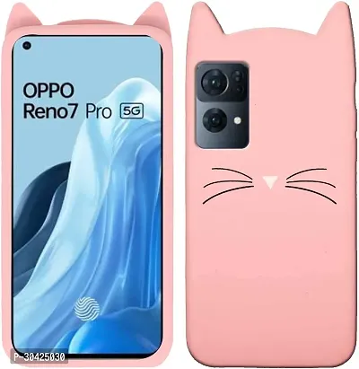 Modern Dual Protection Rubber Back Cover For Oppo Reno 7 Pro 5GBaby Pink-thumb2