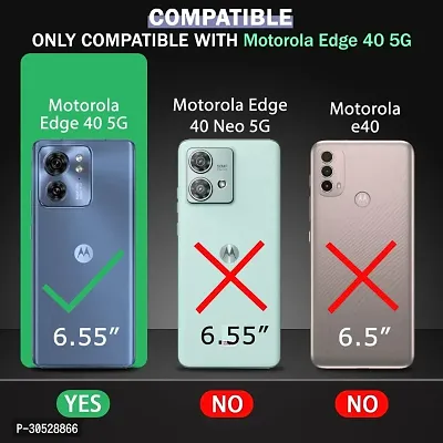 Coverblack Waterproof Silicon Back Cover For Motorola Moto Edge 40Transparent Totu-thumb3