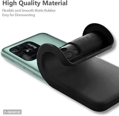 Modern Grip Case Rubber Back Cover For Mi Redmi 10A SportBlack-thumb3