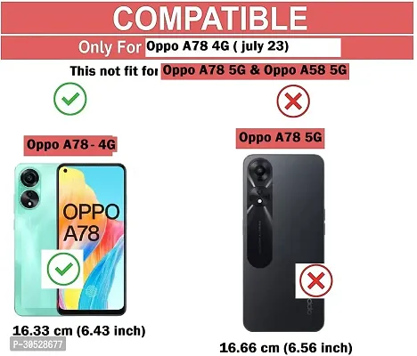 Coverblack Flexible Rubber Back Cover For Oppo A78 4GTransparent-thumb4