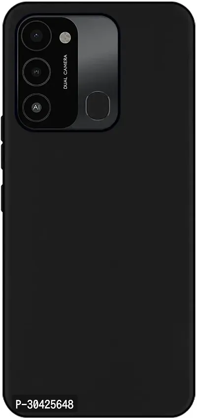 Coverblack Flexible Silicon Back Cover For Tecno Kg5H , Spark Go 2022Black-thumb0