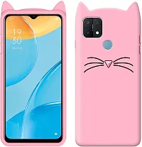 Modern Flexible Silicon Back Cover For Oppo Cph2179 , Oppo_A15SLight Pink-thumb1