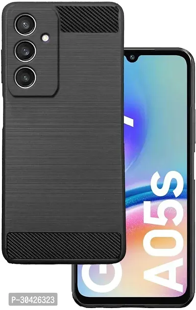 Coverblack Shock Proof Rubber Back Cover For Samsung Galaxy A05SBlack-thumb0