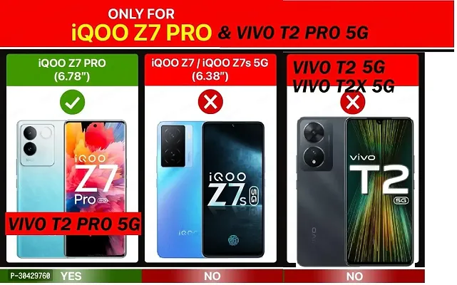 Modern Hybrid Tpu Silicon Back Cover For Vivo V2321 , Vivo T2Pro 5G  Totu-thumb4