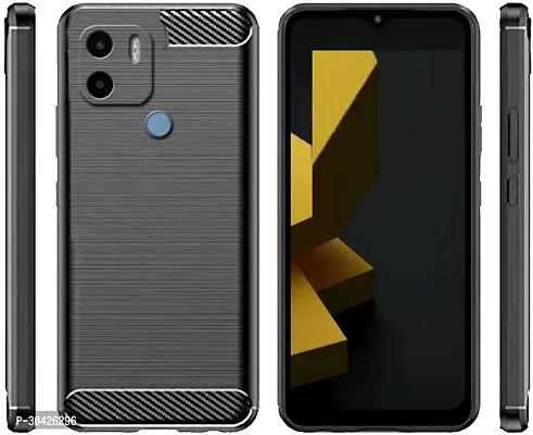 Coverblack Flexible Rubber Back Cover For Redmi A2+ MiBlack-thumb2