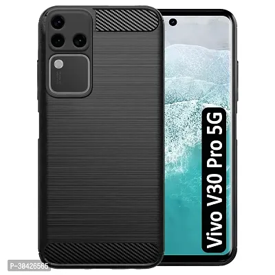 Coverblack Silicone Hybrid Matte Rubber Case Back Cover For Vivo V30 Pro 5GBlack-thumb0