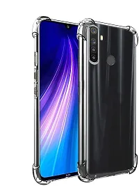 Coverblack Dual Protection Rubber Back Cover For Mi Redmi Note 8Transparent Totu-thumb1