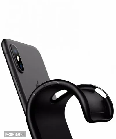 Coverblack Flexible Rubber Back Cover For Vivo 1806 , Vivo_V11Black-thumb3