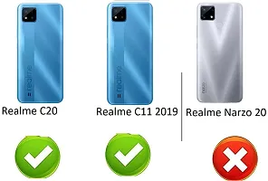 Coverblack Magnetic Case Artificial Leather,Rubber Flip Cover For Realme C20Blue-thumb3