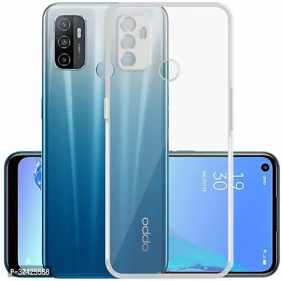 Coverblack Shock Proof Silicon Back Cover For Oppo A33Transparent-thumb0