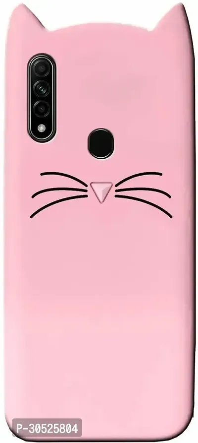 Coverblack Dual Protection Rubber Back Cover For Oppo A31Baby Pink-thumb3