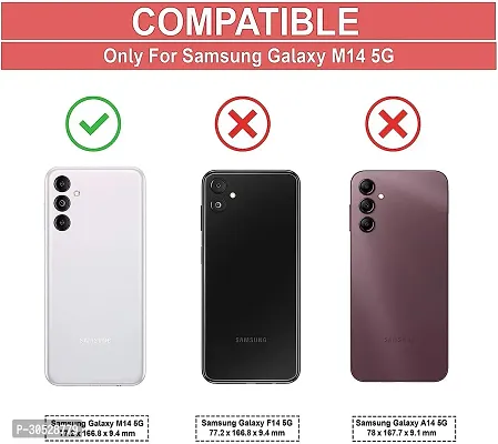 Coverblack Waterproof Rubber Back Cover For Samsung M14 5GSmm146BTransparent Totu-thumb4