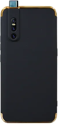 Modern Grip Case Plastic Back Cover For Vivo V15 ProBlack-thumb1