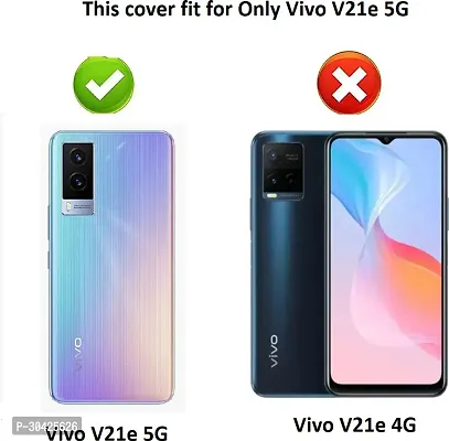 Coverblack Dual Protection Rubber Back Cover For Vivo V21E 5GTransparent-thumb4