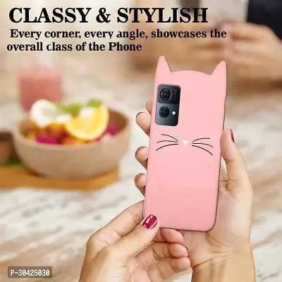 Modern Dual Protection Rubber Back Cover For Oppo Reno 7 Pro 5GBaby Pink-thumb5