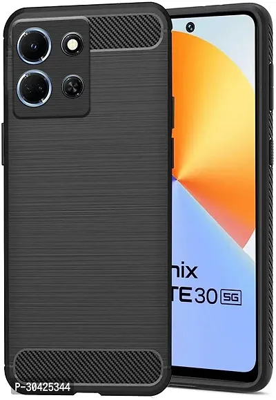 Coverblack Grip Case Rubber Back Cover For Infinix Note 30 5GBlack-thumb0