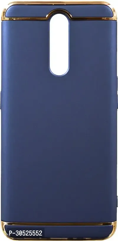 Coverblack Grip Case Plastic Back Cover For Oppo F11Navy Blue-thumb0