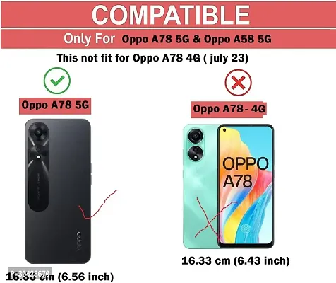 Modern Flexible Rubber Back Cover For Oppo A78 5G-thumb4