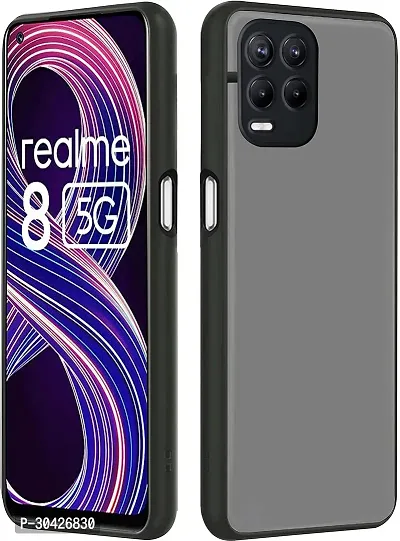 Coverblack Camera Bump Protector Polycarbonate Back Cover For Realme 9 5GBlack Smoke-thumb2