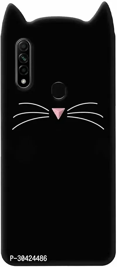 Modern Shock Proof Silicon Back Cover For Oppo A31Black-thumb0