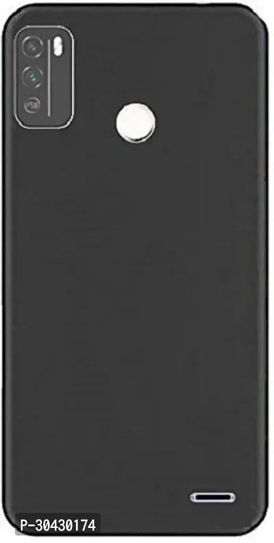 Coverblack Flexible Rubber Back Cover For Micromax In 1BBlack-thumb2