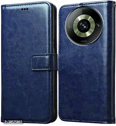 Coverblack Magnetic Case Artificial Leather,Rubber Flip Cover For Redmi A3 2024 ModelNavy Blue-thumb0