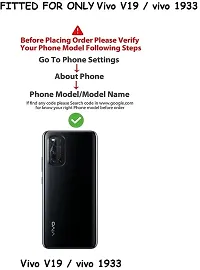 Modern Dual Protection Rubber Back Cover For Vivo V19-thumb3