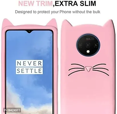 Modern Dual Protection Rubber Back Cover For Oneplus 7TBaby Pink-thumb3